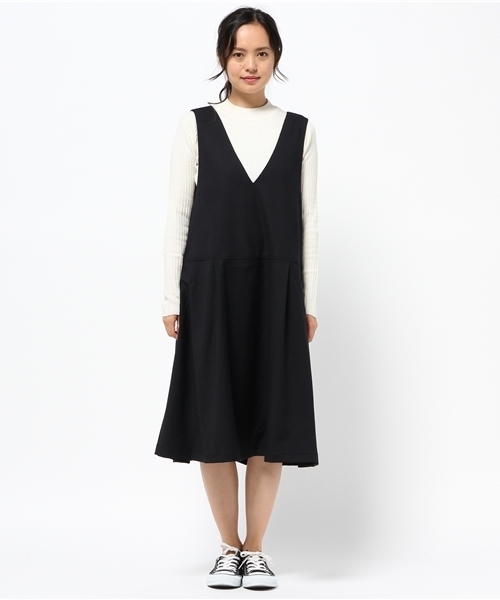 LBC（エルビーシー）の「T/Rジャンスカ                       （ワンピース・レディース・ダークグレー/ネイビー・MEDIUM/LARGE）」の4枚目の写真