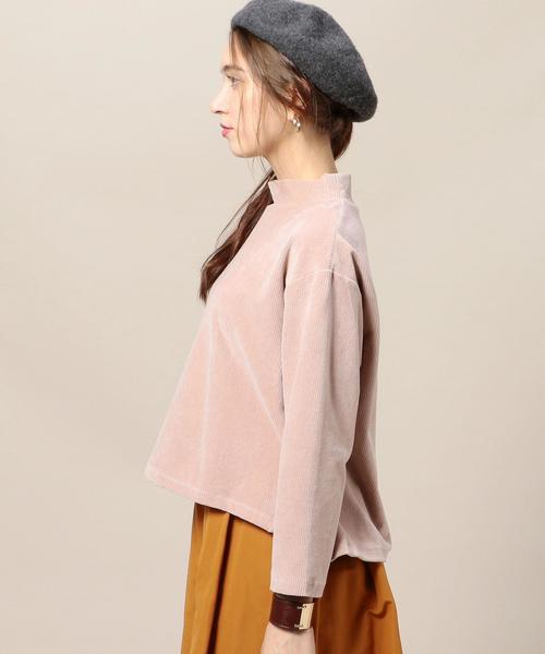 BEAUTY&YOUTH UNITED ARROWS（ビューティーアンドユースユナイテッドアローズ）の「BY コーデュロイライクハイネックプルオーバー◆（Tシャツ/カットソー・レディース・ライトピンク/オリーブ/ブラック・FREE）」の15枚目の写真
