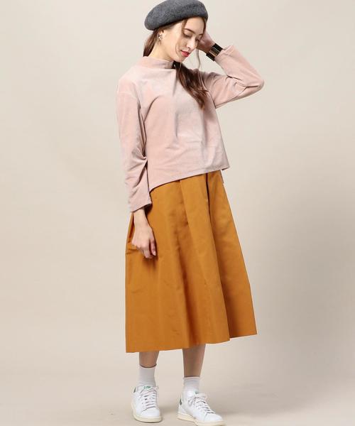 BEAUTY&YOUTH UNITED ARROWS（ビューティーアンドユースユナイテッドアローズ）の「BY コーデュロイライクハイネックプルオーバー◆（Tシャツ/カットソー・レディース・ライトピンク/オリーブ/ブラック・FREE）」の7枚目の写真