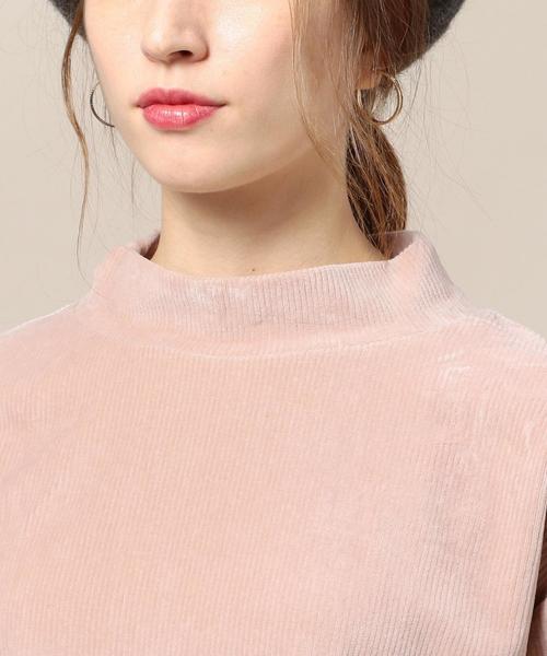 BEAUTY&YOUTH UNITED ARROWS（ビューティーアンドユースユナイテッドアローズ）の「BY コーデュロイライクハイネックプルオーバー◆（Tシャツ/カットソー・レディース・ライトピンク/オリーブ/ブラック・FREE）」の8枚目の写真