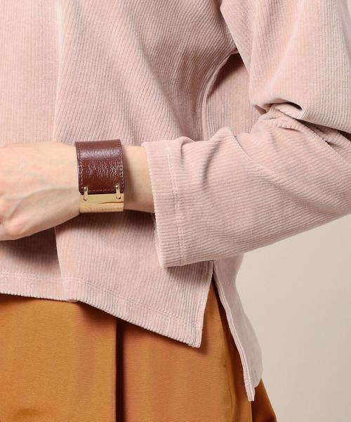 BEAUTY&YOUTH UNITED ARROWS（ビューティーアンドユースユナイテッドアローズ）の「BY コーデュロイライクハイネックプルオーバー◆（Tシャツ/カットソー・レディース・ライトピンク/オリーブ/ブラック・FREE）」の9枚目の写真