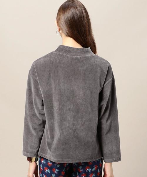 BEAUTY&YOUTH UNITED ARROWS（ビューティーアンドユースユナイテッドアローズ）の「BY コーデュロイライクハイネックプルオーバー◆（Tシャツ/カットソー・レディース・ライトピンク/オリーブ/ブラック・FREE）」の5枚目の写真