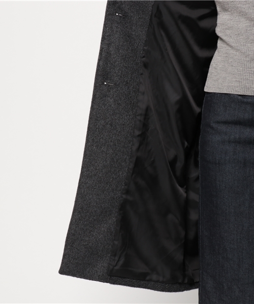 rps（アールピーエス）の「ボリューム袖ノーカラーコート（ノーカラージャケット・レディース・チャコールグレー/杢グレー/キャメル/ピンクベージュ・M）」の11枚目の写真