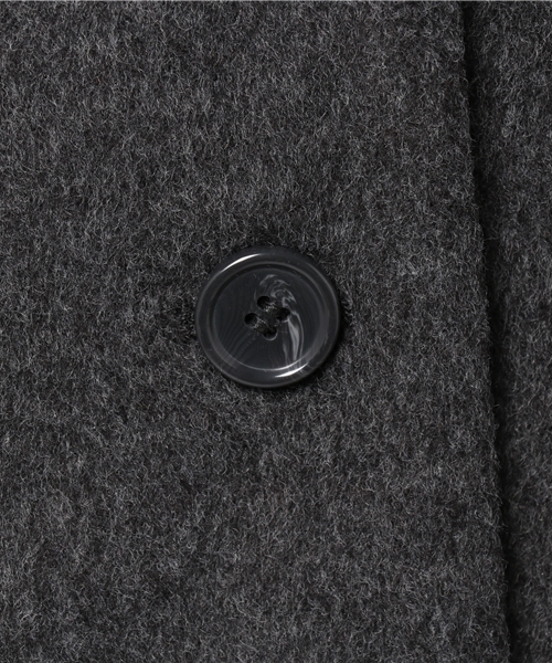 rps（アールピーエス）の「ボリューム袖ノーカラーコート（ノーカラージャケット・レディース・チャコールグレー/杢グレー/キャメル/ピンクベージュ・M）」の12枚目の写真