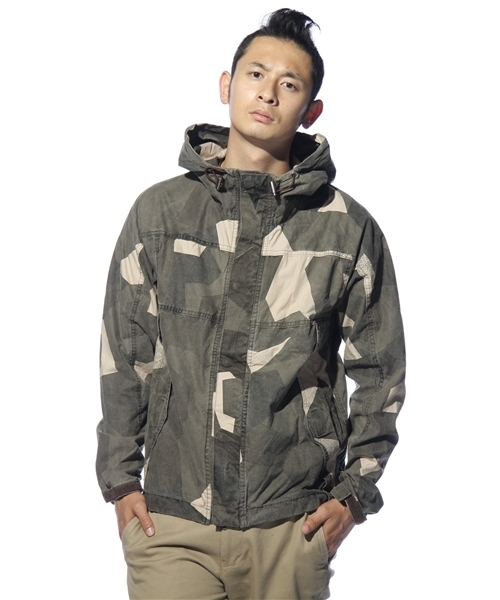 ジャケット・アウター Davit MEURSAULT HOMME military jacket RIBORN galleryの「Davit MEURSAULT 迷彩ブルゾン（ミリタリー