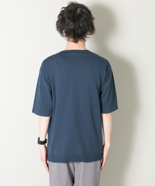 URBAN RESEARCH（アーバンリサーチ）の「UR コットン/ソロテックスニットTEE（Tシャツ/カットソー・メンズ・ホワイト/グリーン/オレンジ系その他/ブラック/グレー系その他・MEDIUM/LARGE）」の8枚目の写真