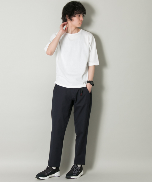 URBAN RESEARCH（アーバンリサーチ）の「UR コットン/ソロテックスニットTEE（Tシャツ/カットソー・メンズ・ホワイト/グリーン/オレンジ系その他/ブラック/グレー系その他・MEDIUM/LARGE）」の9枚目の写真