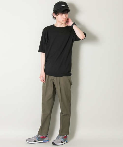 URBAN RESEARCH（アーバンリサーチ）の「UR コットン/ソロテックスニットTEE（Tシャツ/カットソー・メンズ・ホワイト/グリーン/オレンジ系その他/ブラック/グレー系その他・MEDIUM/LARGE）」の10枚目の写真