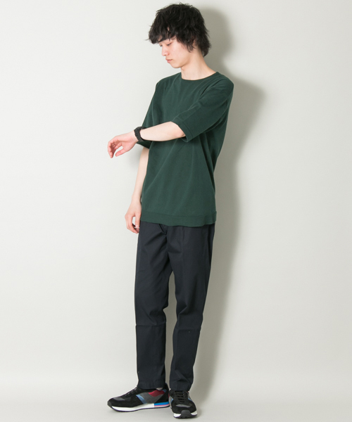 URBAN RESEARCH（アーバンリサーチ）の「UR コットン/ソロテックスニットTEE（Tシャツ/カットソー・メンズ・ホワイト/グリーン/オレンジ系その他/ブラック/グレー系その他・MEDIUM/LARGE）」の11枚目の写真