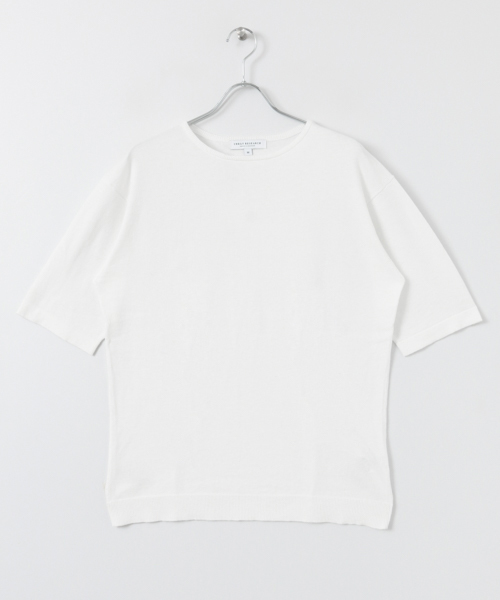 URBAN RESEARCH（アーバンリサーチ）の「UR コットン/ソロテックスニットTEE（Tシャツ/カットソー・メンズ・ホワイト/グリーン/オレンジ系その他/ブラック/グレー系その他・MEDIUM/LARGE）」の14枚目の写真