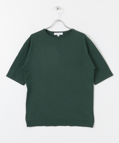 URBAN RESEARCH（アーバンリサーチ）の「UR コットン/ソロテックスニットTEE（Tシャツ/カットソー・メンズ・ホワイト/グリーン/オレンジ系その他/ブラック/グレー系その他・MEDIUM/LARGE）」の16枚目の写真