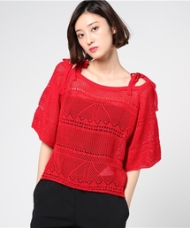 archives | 透かし柄オフショルプルオーバー(ニット/セーター)