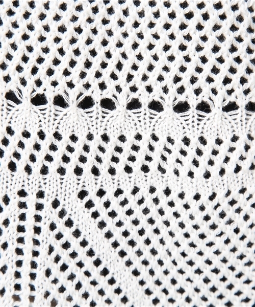 archives（アルシーヴ）の「透かし柄オフショルプルオーバー（ニット/セーター・レディース・レッド/マスタード/オフホワイト・MEDIUM）」の8枚目の写真