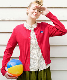 シロップ． | ヘンテコアニマル刺しゅうのＵＶカットカーディガン(カーディガン/ボレロ)