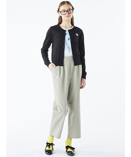 シロップ．（シロップ．）の「ヘンテコアニマル刺しゅうのＵＶカットカーディガン（カーディガン/ボレロ・レディース・ブラック/レッド・MEDIUM/X-LARGE/LARGE/SMALL/XX-LARGE）」の3枚目の写真