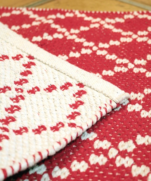 チャイハネ（チャイハネ）の「【チャイハネ】ジオメトリックラグマット 45×65cm（ラグ/マット・レディース・ターコイズブルー/ブラック/レッド/ピンク/ホワイト/ネイビー/イエロー/ベージュ/オレンジ・FREE）」の22枚目の写真