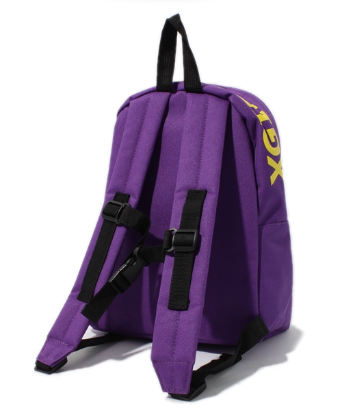 X-girl Stages（エックスガールステージス）の「SMILEY BACKPACK (M)（バックパック/リュック・キッズ・カモフラージュ/パープル・MEDIUM）」の4枚目の写真