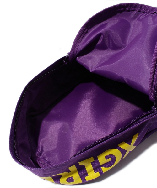X-girl Stages（エックスガールステージス）の「SMILEY BACKPACK (M)（バックパック/リュック・キッズ・カモフラージュ/パープル・MEDIUM）」の7枚目の写真