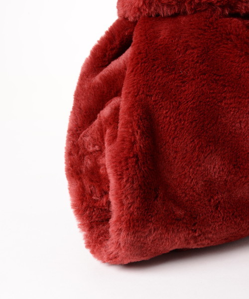 natural couture（ナチュラルクチュール）の「ファートート（ハンドバッグ・レディース・アイボリー/ブラック/ピンク/ボルドー・FREE）」の7枚目の写真