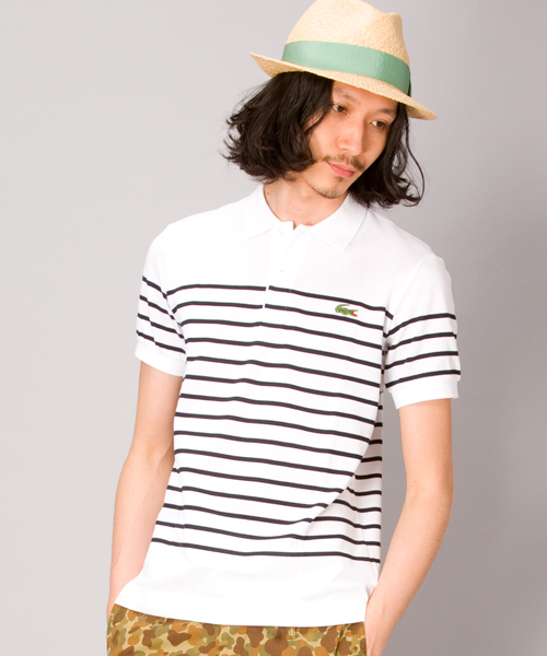 BEAUTY&YOUTH UNITED ARROWS（ビューティーアンドユースユナイテッドアローズ）の「＜LACOSTE×BY＞ NAVAL BOR POLO[MMG4]◆（ポロシャツ・メンズ・ホワイト/ネイビー/その他1・2/3/4）」の2枚目の写真