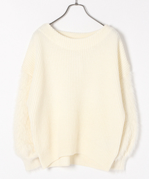 GLOBAL WORK | シャギースリーブプルオーバー/766300(ニット/セーター)