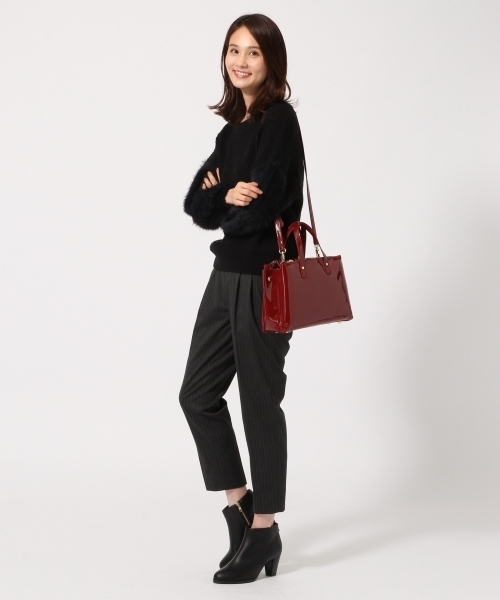 GLOBAL WORK(グローバルワーク)の「シャギースリーブプルオーバー/766300(ニット/セーター・レディース・ホワイト/ブラック/グレー/ライトグリーン/ベージュ・SMALL/MEDIUM/LARGE)」の7枚目の写真