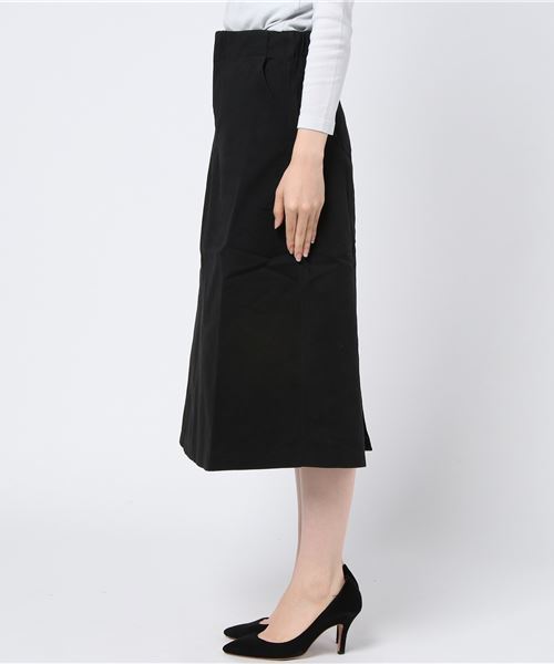 MERLOT(メルロー)の「コットンツイルハイウエストスカート1301(スカート・レディース・ブラック/ベージュ/ワイン/カーキ・FREE)」の15枚目の写真