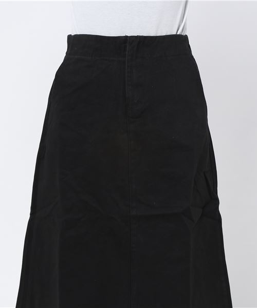 MERLOT(メルロー)の「コットンツイルハイウエストスカート1301(スカート・レディース・ブラック/ベージュ/ワイン/カーキ・FREE)」の7枚目の写真