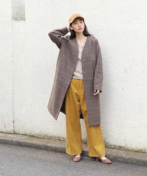 niko and...(ニコアンド)の「VIS混Vネックニットプルオーバー(ニット/セーター・レディース・ブラウン/グリーン/チャコール/ベージュ・LARGE/MEDIUM)」の17枚目の写真