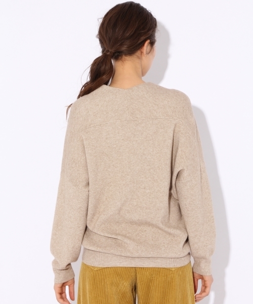 niko and...(ニコアンド)の「VIS混Vネックニットプルオーバー(ニット/セーター・レディース・ブラウン/グリーン/チャコール/ベージュ・LARGE/MEDIUM)」の18枚目の写真