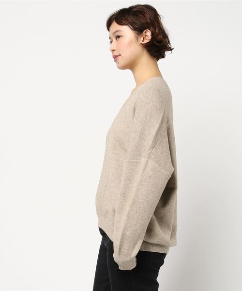 niko and...(ニコアンド)の「VIS混Vネックニットプルオーバー(ニット/セーター・レディース・ブラウン/グリーン/チャコール/ベージュ・LARGE/MEDIUM)」の5枚目の写真