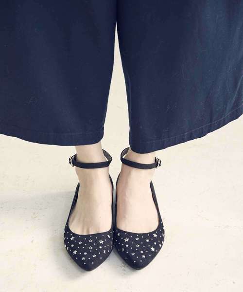 ORiental TRaffic（オリエンタルトラフィック）の「春夏★スタッズパンプス★8108（パンプス・レディース・シルバー/ブラック/パープル・34/35/36/37/38/39/40/41/42）」の2枚目の写真