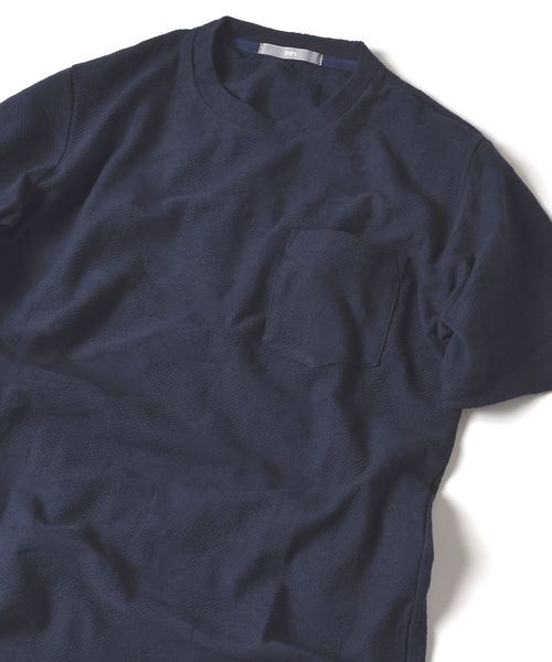 SHIPS(シップス)の「SU: 【COOLMAX】 フラワー リンクス Tシャツ(Tシャツ/カットソー・メンズ・ワイン/グリーン/ネイビー・SMALL/MEDIUM/LARGE/X-LARGE)」の3枚目の写真