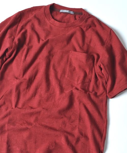 SHIPS(シップス)の「SU: 【COOLMAX】 フラワー リンクス Tシャツ(Tシャツ/カットソー・メンズ・ワイン/グリーン/ネイビー・SMALL/MEDIUM/LARGE/X-LARGE)」の1枚目の写真