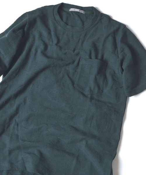 SHIPS(シップス)の「SU: 【COOLMAX】 フラワー リンクス Tシャツ(Tシャツ/カットソー・メンズ・ワイン/グリーン/ネイビー・SMALL/MEDIUM/LARGE/X-LARGE)」の2枚目の写真