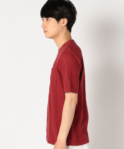 SHIPS(シップス)の「SU: 【COOLMAX】 フラワー リンクス Tシャツ(Tシャツ/カットソー・メンズ・ワイン/グリーン/ネイビー・SMALL/MEDIUM/LARGE/X-LARGE)」の4枚目の写真