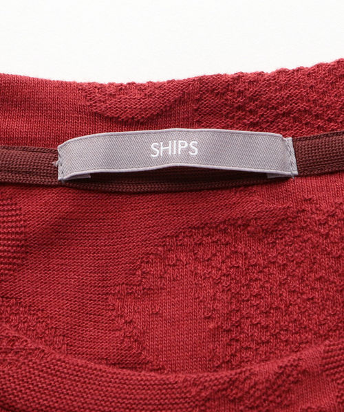 SHIPS(シップス)の「SU: 【COOLMAX】 フラワー リンクス Tシャツ(Tシャツ/カットソー・メンズ・ワイン/グリーン/ネイビー・SMALL/MEDIUM/LARGE/X-LARGE)」の11枚目の写真