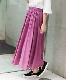 LOWRYS FARM | コットンボイルギャザースカート　802015(スカート)