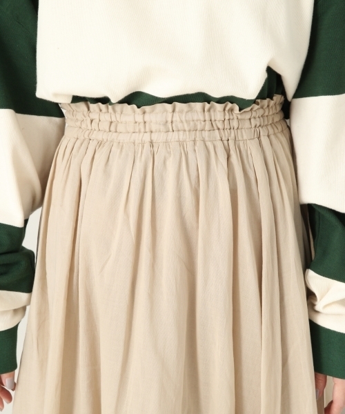 LOWRYS FARM(ローリーズファーム)の「コットンボイルギャザースカート 802015(スカート・レディース・ベージュ/カーキ/グリーン系その他/パープル/チェック・FREE)」の8枚目の写真