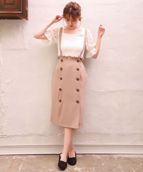 one after another NICE CLAUP(ワンアフターアナザーナイスクラップ)の「シャーリングうしろクロストップス(シャツ/ブラウス・レディース・アイボリー/ベージュ系その他/ブルー系その他/ピンク/チェック・FREE)」の10枚目の写真