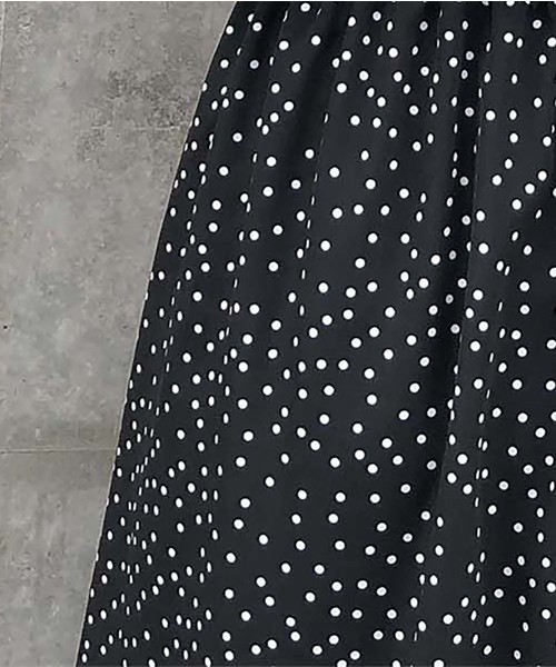 one after another NICE CLAUP（ワンアフターアナザーナイスクラップ）の「【ZOZO限定】開襟レトロアソートワンピース（ワンピース・レディース・ブラック系その他/ブラウン系その他/ドット・FREE）」の6枚目の写真