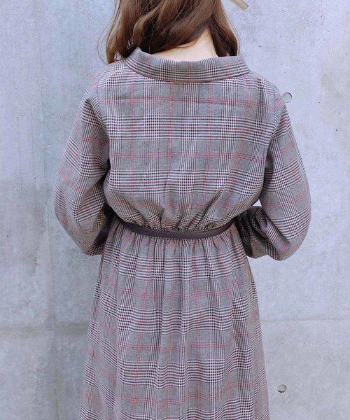 one after another NICE CLAUP（ワンアフターアナザーナイスクラップ）の「【ZOZO限定】開襟レトロアソートワンピース（ワンピース・レディース・ブラック系その他/ブラウン系その他/ドット・FREE）」の10枚目の写真