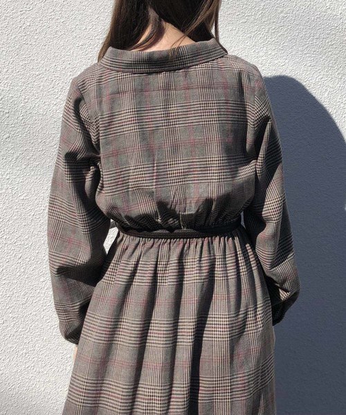 one after another NICE CLAUP（ワンアフターアナザーナイスクラップ）の「【ZOZO限定】開襟レトロアソートワンピース（ワンピース・レディース・ブラック系その他/ブラウン系その他/ドット・FREE）」の14枚目の写真