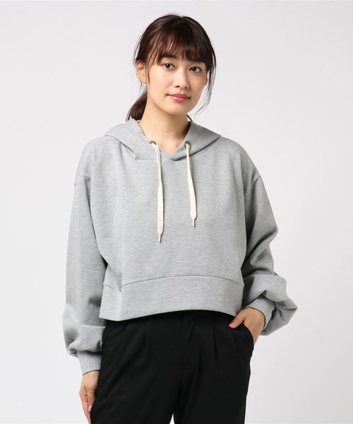 archives(アルシーヴ)の「ショートプルパーカー(Tシャツ/カットソー・レディース・ブラック/グレー/カーキ・MEDIUM)」の6枚目の写真