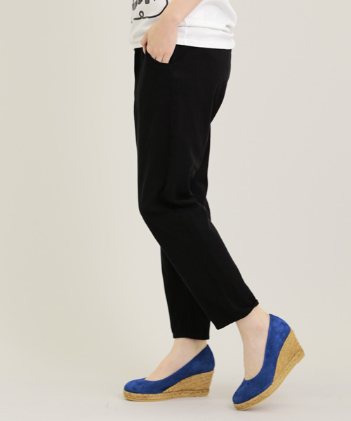 Another Edition（アナザーエディション）の「AE C/ﾘﾖｾﾙ ｻﾙｴﾙ EASY PT（その他パンツ・レディース・ブラック/ベージュ/コバルトブルー・SMALL/MEDIUM）」の4枚目の写真