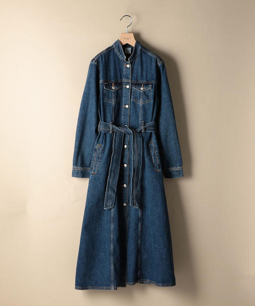 WON HUNDRED（ウォンハンドレッド）の「＜WON HUNDRED＞デニムロングワンピース（ワンピース・レディース・ネイビー・36）」の2枚目の写真