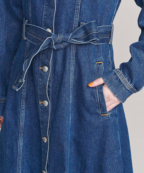 WON HUNDRED（ウォンハンドレッド）の「＜WON HUNDRED＞デニムロングワンピース（ワンピース・レディース・ネイビー・36）」の10枚目の写真