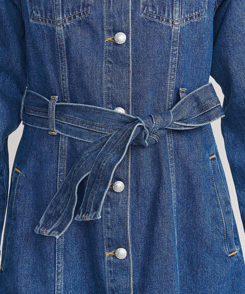 WON HUNDRED（ウォンハンドレッド）の「＜WON HUNDRED＞デニムロングワンピース（ワンピース・レディース・ネイビー・36）」の12枚目の写真
