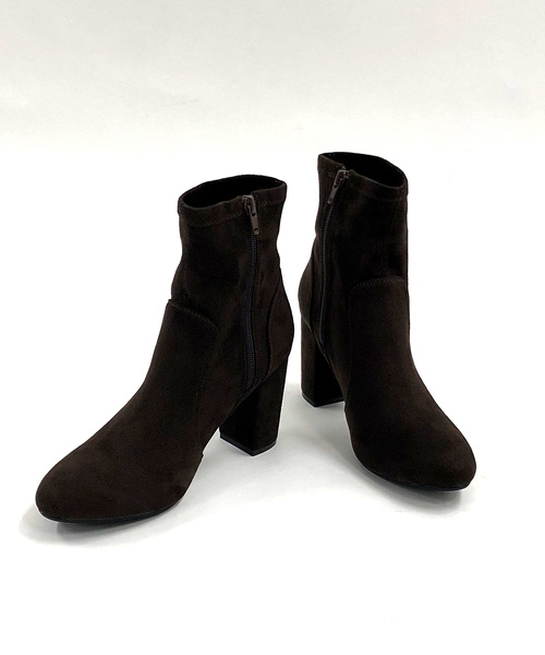archives（アルシーヴ）の「ストレッチショートブーツ（ブーツ・レディース・ブラック/ダークブラウン・MEDIUM/LARGE）」の2枚目の写真