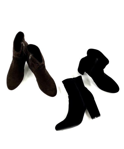 archives（アルシーヴ）の「ストレッチショートブーツ（ブーツ・レディース・ブラック/ダークブラウン・MEDIUM/LARGE）」の7枚目の写真